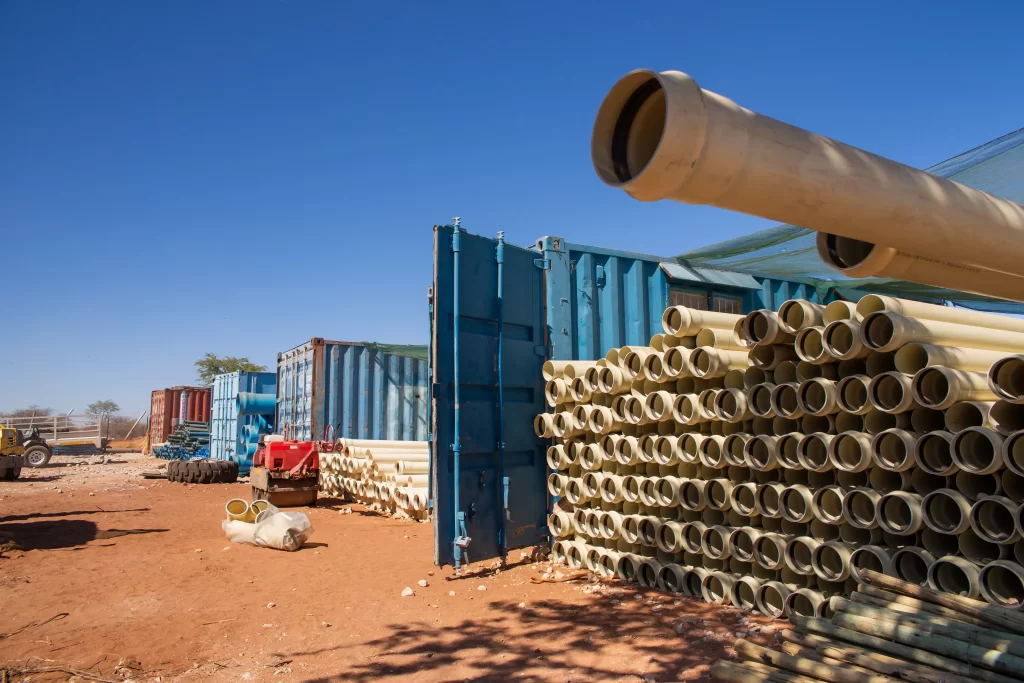 water supply and bulk pipes